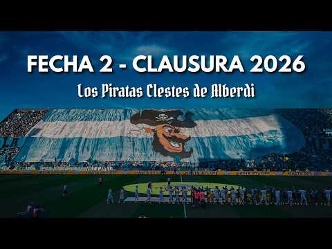 "Hinchada de Belgrano vs Argentinos Juniors - Fecha 2 - Clausura 2026" Barra: Los Piratas Celestes de Alberdi &bull; Club: Belgrano &bull; País: Argentina