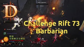 Diablo 3 - Challenge Rift - Challenge 73 - Barbarian - Completed
