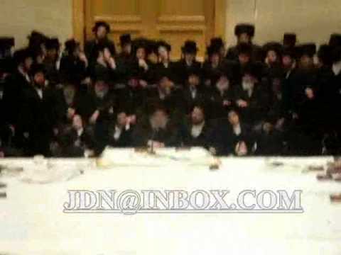 Belzer Rebbe commemorating miraculous escape during WW2 of previous Rebbe 9 Shvat (5770)