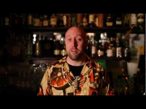 Martin Cate from Smugglers Cove makes his proprietary drink called the Smugglers Cove Rum Barrel.