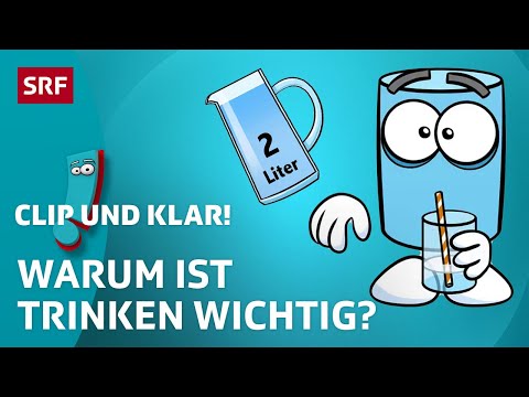Warum müssen wir Wasser trinken? | SRF Kids – Clip und klar! | Für Kinder erklärt