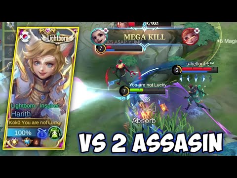 SOLO HARD CARRY HARITH VS META 2 ASSASIN!TUTORIAL HARITH 2022|TOP GLOBAL HARITH - MLBB