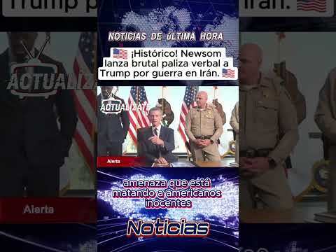 ¡PALIZA HISTÓRICA! Gavin Newsom humilla a Trump por la guerra: 