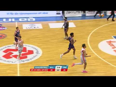 Alliou Fall 6 poäng vs. Umeå BSKT