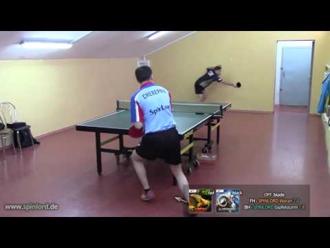 SPINLORD Gipfelsturm 1.8 mm on BH + SPINLORD Waran on FH