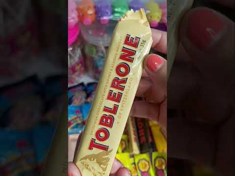 Toblerone Swiss Milk Chocolate with Honey & Almond Nougat #shorts