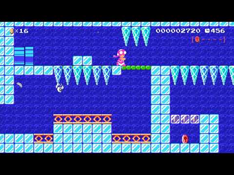 World 6-6 Iceberg Incident by 3rd Bunny - Super Mario Maker 2 - No Commentary 1ca
