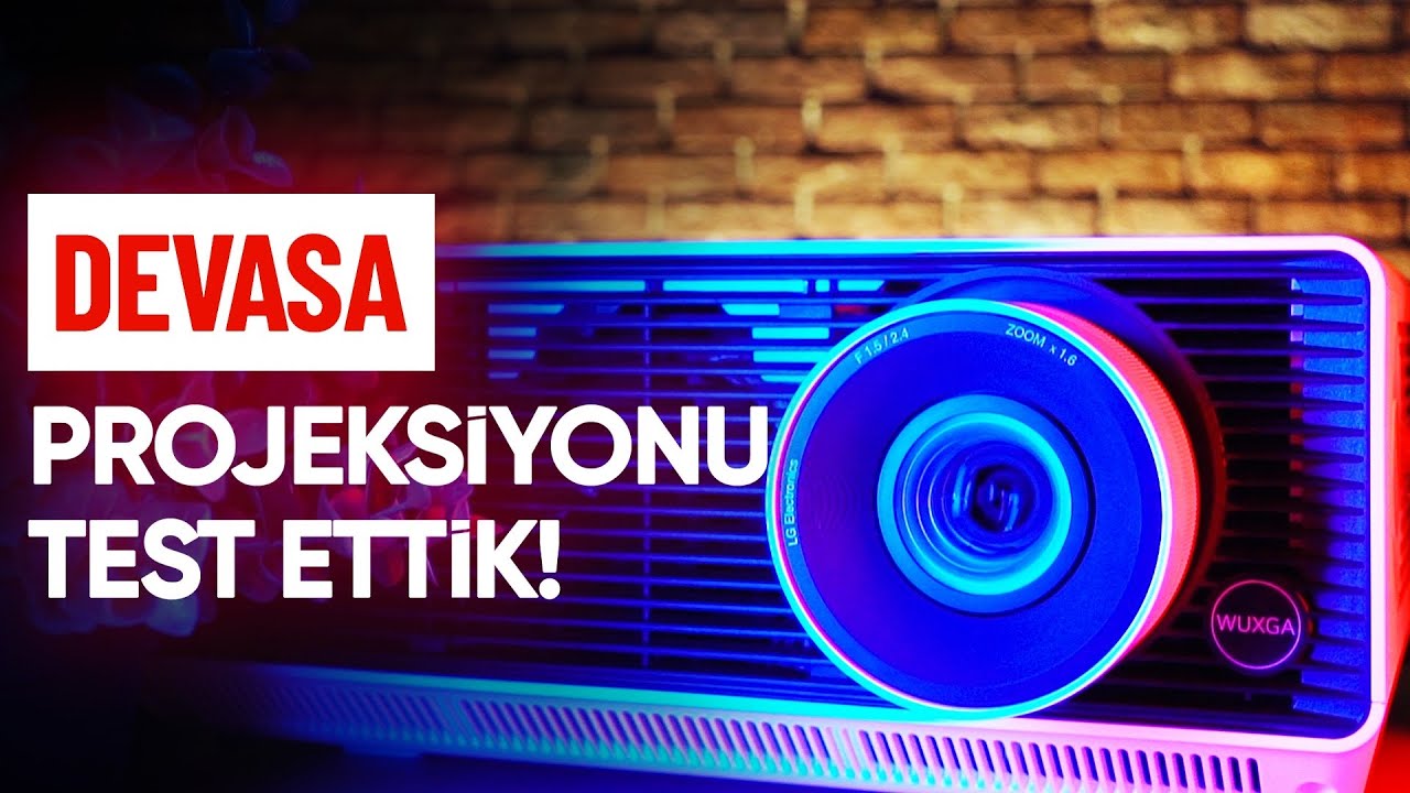 LG'nin Devasa Projeksiyonunu Ofisin Perdesine Yansıtıp PS5 ile Test Ettik