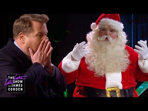 Santa Claus SNAPS on James Corden