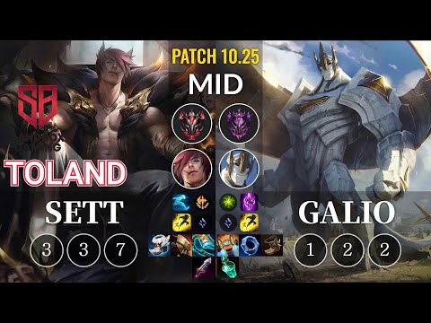 SB TolanD Sett vs Galio Mid - KR Patch 10.25