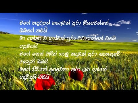 Mage hadawathe haghumak pura [මගේ හදවතේ හැගුමක් පුරා] by Bro.Nimesh Fernando
