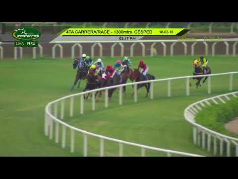 Hipódromo de Monterrico - 4ta. Carrera 18Feb18