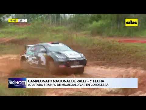 Campeonato Nacional de Rally: victoria de Migue Zaldívar en Cordillera
