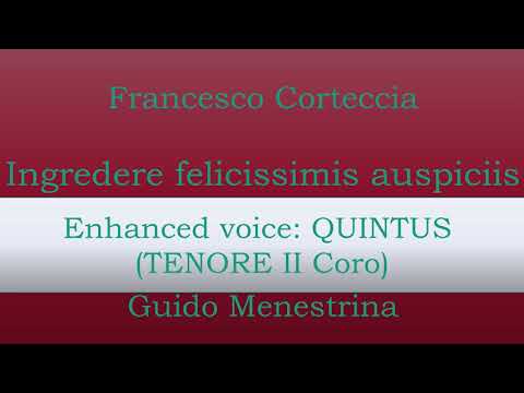 Francesco Corteccia - Ingredere TENORE II enhanced