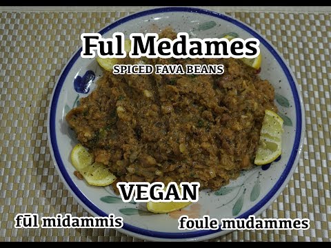 Foul Recipe - Ful medames - fūl midammis - Vegan Spiced Fava Beans