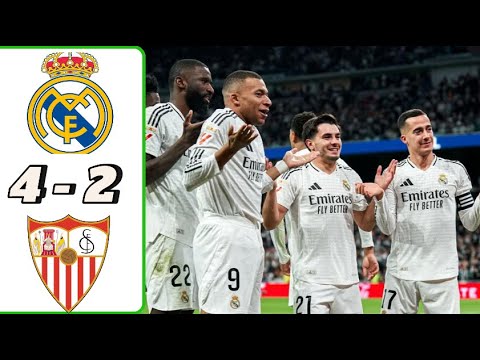 Real Madrid vs Sevilla 4 - 2 ALL Goals and Highlights