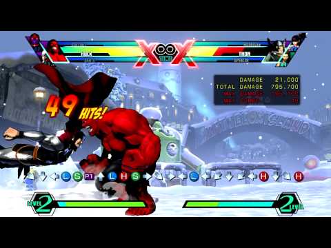 [UMVC3] Hulk/Dante/Sentinel early PoC BnBs from common starters