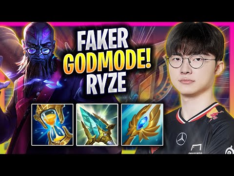 FAKER LITERALLY GOD MODE WITH RYZE! - T1 Faker Plays Ryze MID vs Jayce! | Season 2025