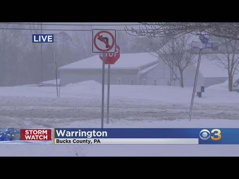 Bucks County Seeing Snow Totals Of Nearly 1 Foot