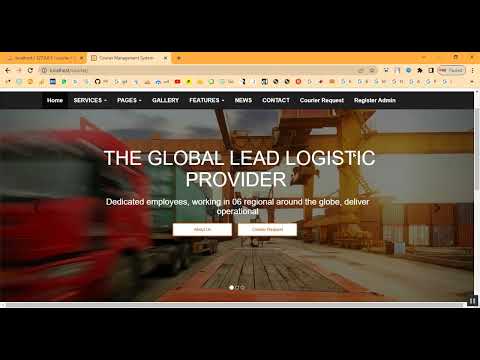 Courier Parcel Delivery Management System in PHP Application Projects