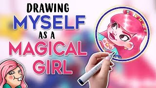Drawing MYSELF as a MAGICAL GIRL