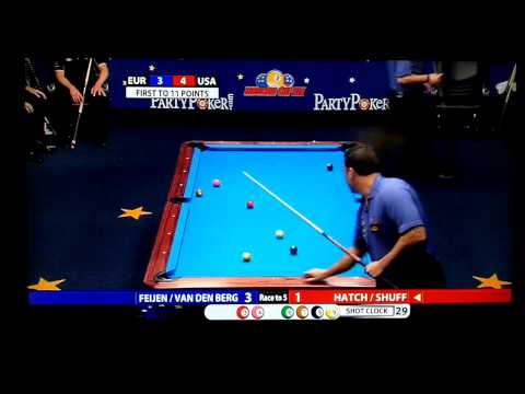 Mosconi Cup 2012 Day 2 Match 3 Feijen & Van den Berg vs Hatch & Shuff