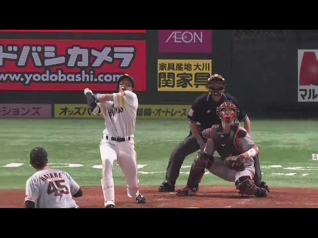 【3回裏】逆方向へ!! ホークス・柳田の追加点となる2ランホームラン!! 2021/5/28 H-G