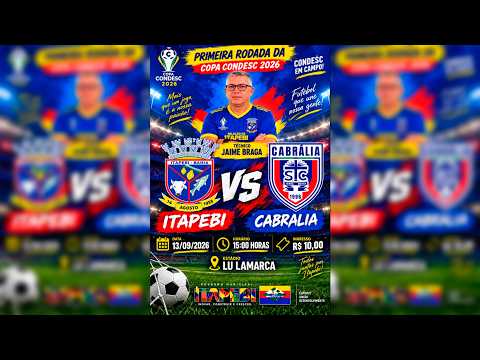 ITAPEBI X Sta Cruz Cabrália | Copa CONDESC | 13/09 #2026  #aovivo