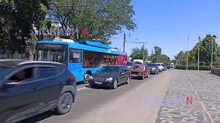 Центр Николаева перекрыт: на проспекте огромные пробки (видео)