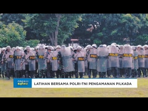 LATIHAN BERSAMA TNI POLRI DALAM RANGKA PENGAMANAN PILKADA TAHUN 2024 DI KOTA BITUNG