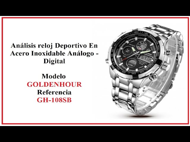 Vídeo relacionado con GOLDEN HOUR Reloj de Cuarzo para Hombre de Negocios de Moda con cronógrafo Impermeable de Acero Inoxidable para Hombre, Fecha automática (Black)
