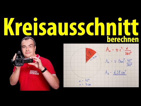 Calculating a sector - simply explained by Lehrerschmidt