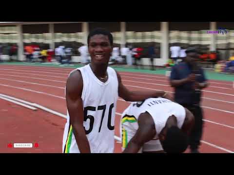 Boys 4x200m final. Ashanti Region wins. Inter-Regional SHS Sports Festival. 2025.