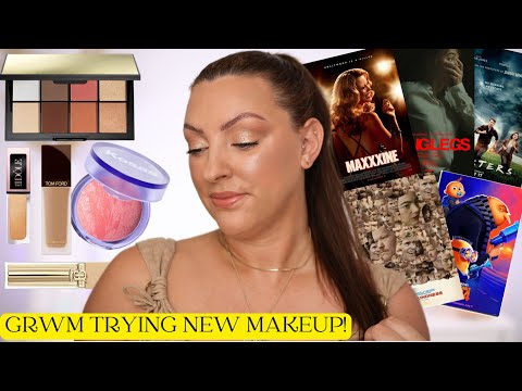 GRWM NEW MAKEUP & MOVIES | Burberry, Lancome, Kevyn Aucoin, Kosas & MORE!
