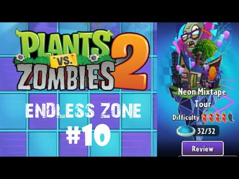 Neon Mixtape Tour (Endless Zone) Greatest Hits (Level 91 - 100) | Plants vs Zombies 2