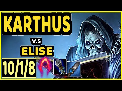 CINKROF (KARTHUS) vs ELISE - 10/1/8 KDA JUNGLE GAMEPLAY - EUW Ranked MASTER