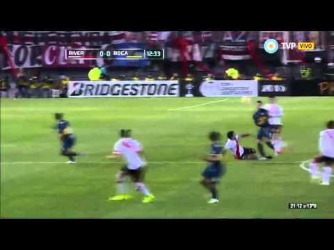 Boca 0 - Riber 0 Patada de Vangioni a Gago / Copa Libertadores 2015