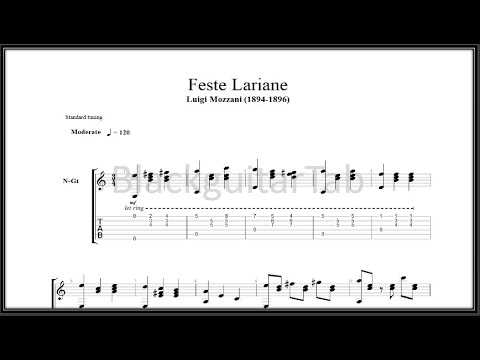 Classical Guitar Songs: Feste Lariane (Luigi Mozzani)