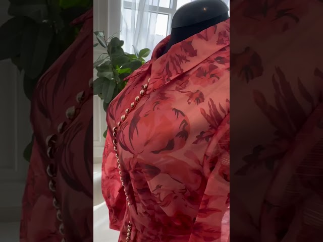 Buttoned Orange Dress