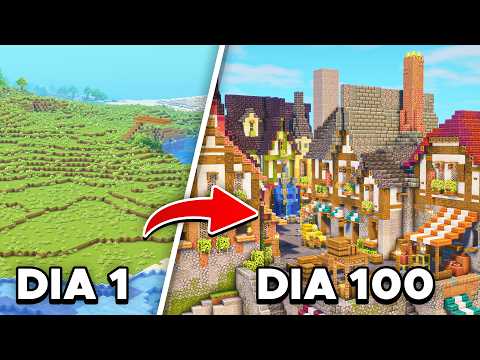 100 DAYS BUILDING a MEDIEVAL CITY in my ETERNAL WORLD