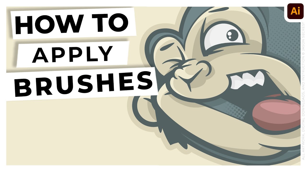 Beginner Adobe Illustrator: Applying Brushes