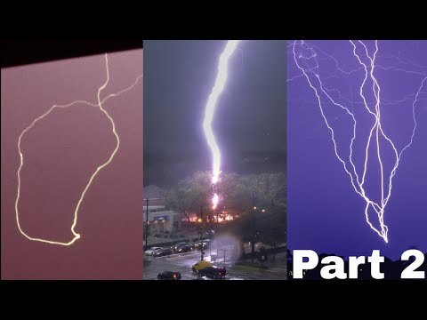 STRANGE LIGHTNING STRIKES  Part 2- Caught on Camera and explained