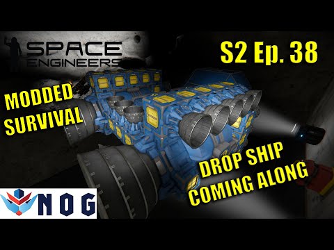 Lets Play Space Engineers Modded Survival S2 Ep38 | Continuing the Ship Build
