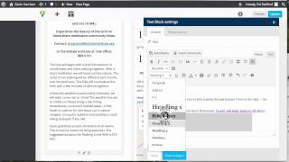 Working with Text Blocks in Visual Composer (Wordpress)