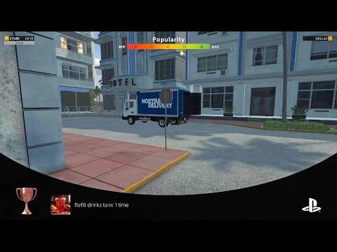 Street Food Restaurant Owner ~ Refill drinks tank 1 time Trophy