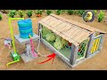 Diy Tractor Mini Poultry Farm Construction Mini Farming Water Tank Science Project