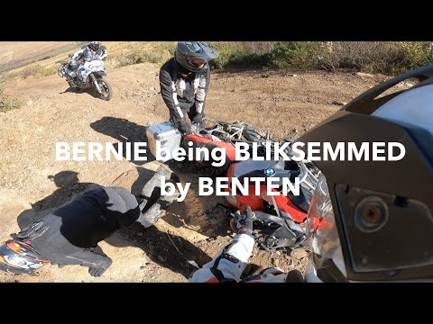 ADVENTURE MOTORBIKE RIDING: Brave & Brainy Bernie Breaks Ben10 Biker-dismount Record !