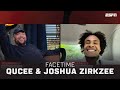 FACETIME: QUCEE belt met oude buurjongen JOSHUA ZIRKZEE ❤️? | De Warming Up