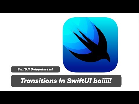 SwiftUI Transition - How to animate views with Transition in SwiftUI & Xcode 11