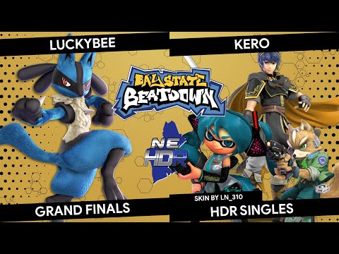 Bay State Beatdown 117 HDR: LuckyBee (Lucario) vs. Kero (Inkling, Marth, Fox) - Grand Finals